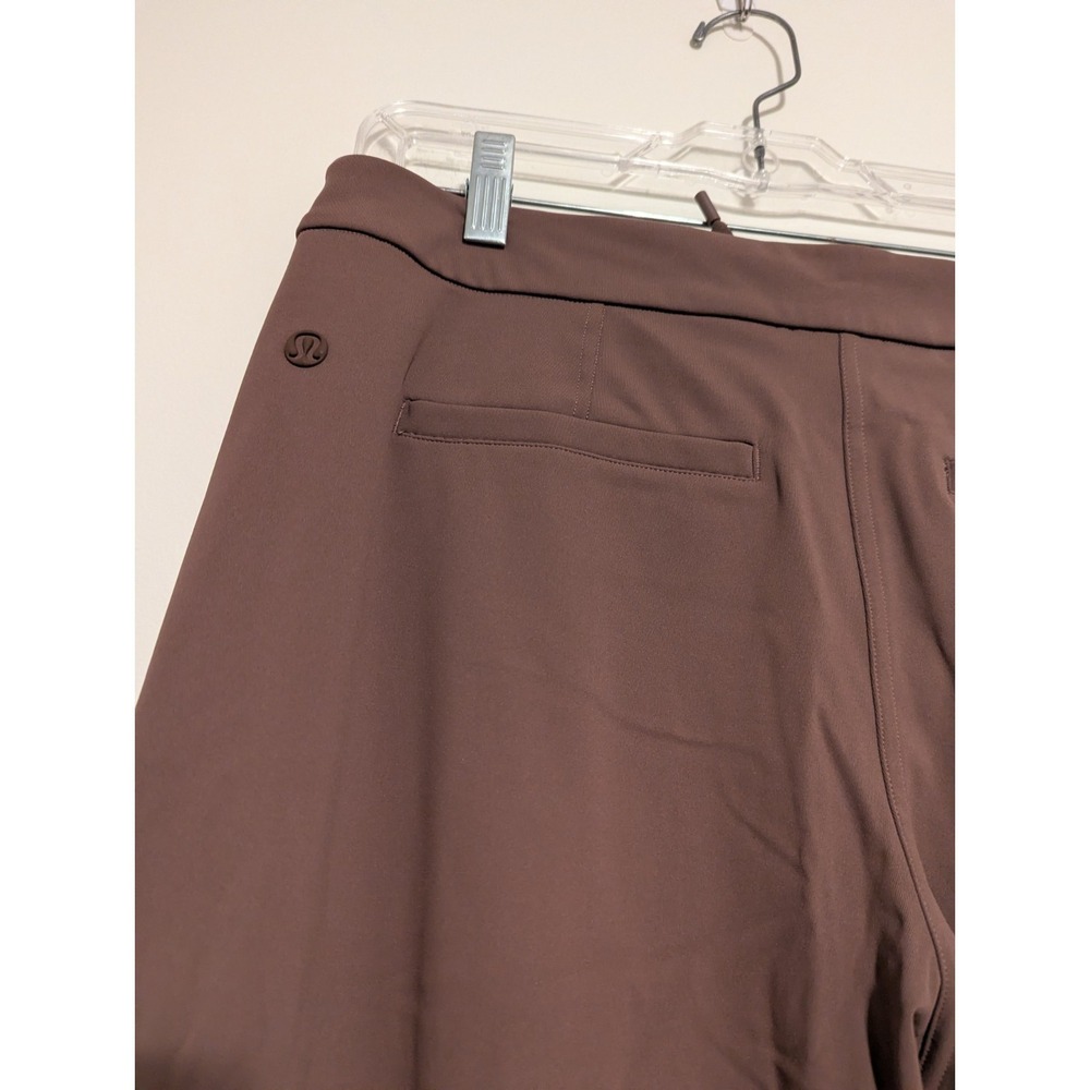 Lululemon Straight-Leg Mid-Rise Pant Luxtreme In Dark Oxide Brown Size Large - Picture 4 of 7